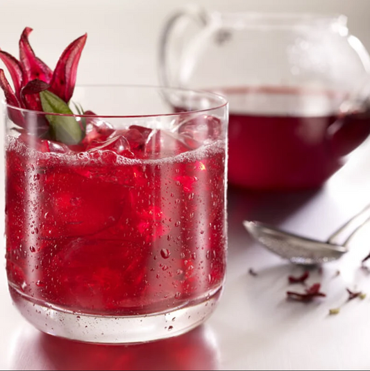 infusion de fleurs d'hibiscus bissap