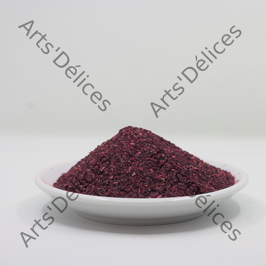 fleurs d'hibiscus séchées en flocons