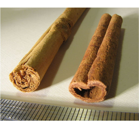 cannelle de ceylan dite vrai cannelle cinnamomum verum versus cannelle de chine dite fausse cannelle cinnamomum cassia