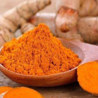 curcuma en poudre avec taux de curcumine de 5 à 5,5%.
