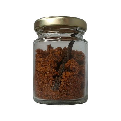 Cassonade à 10% de vanille noire "Bourbon" . 100% Naturel . Origine Madagascar - Elaboré en France - Arts Délices